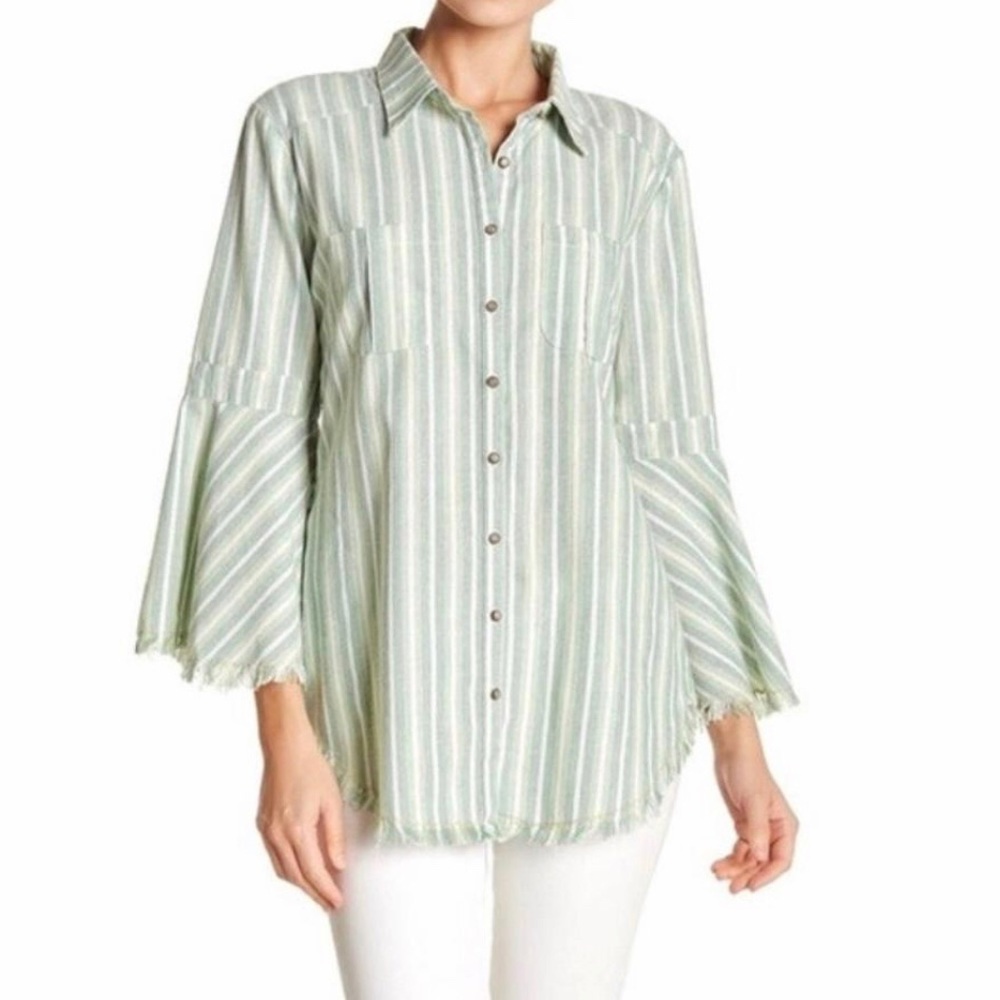 ‼️SOLD‼️Aratta Silent Journey Green Lace Top - Picture 2 of 8